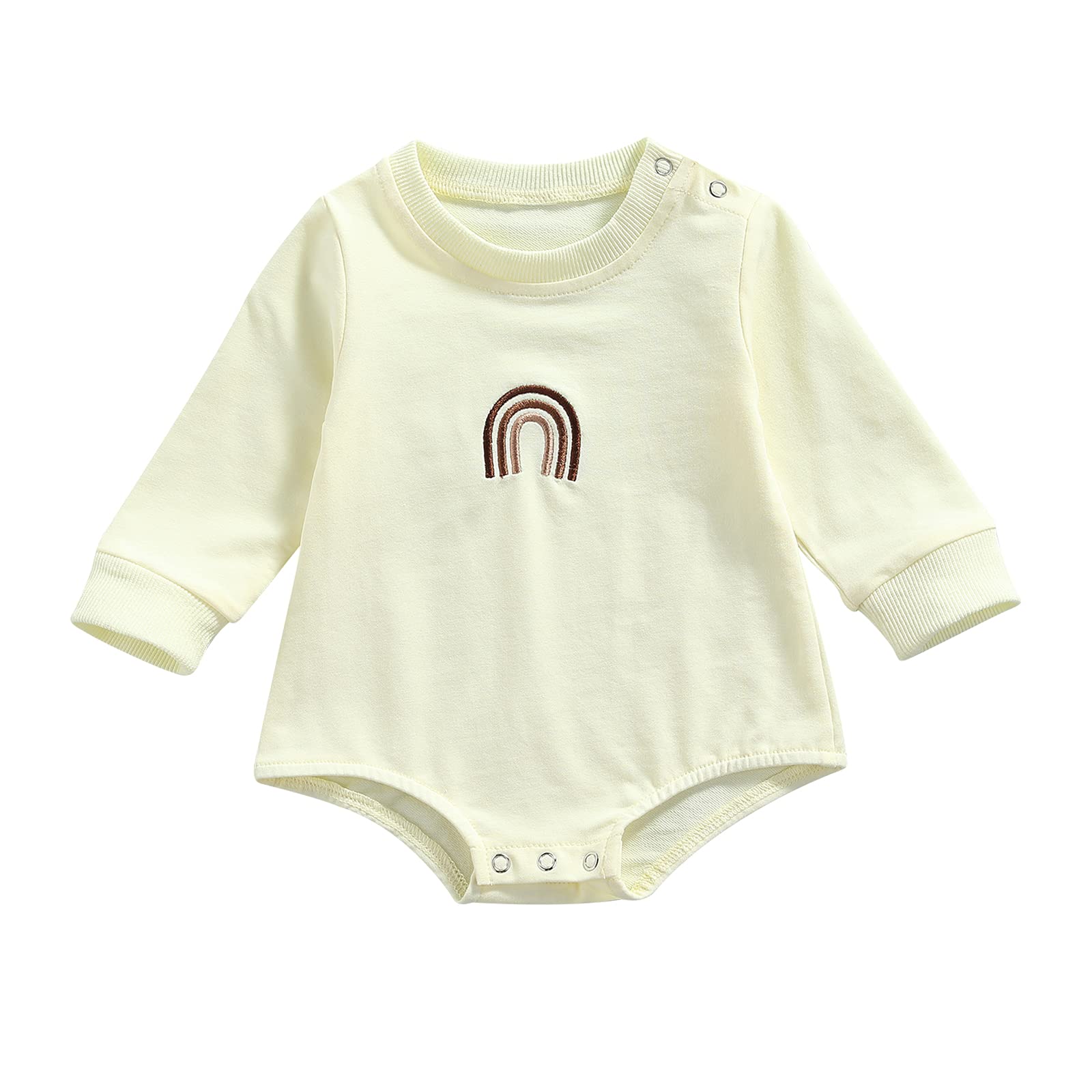 Adorable Infant Pullover Sweatshirt - Waffle Knit Long Sleeve Romper for Baby Girls & Boys | Cozy Fall & Winter Outfits for Playdates, Family Photos & Holiday Gatherings