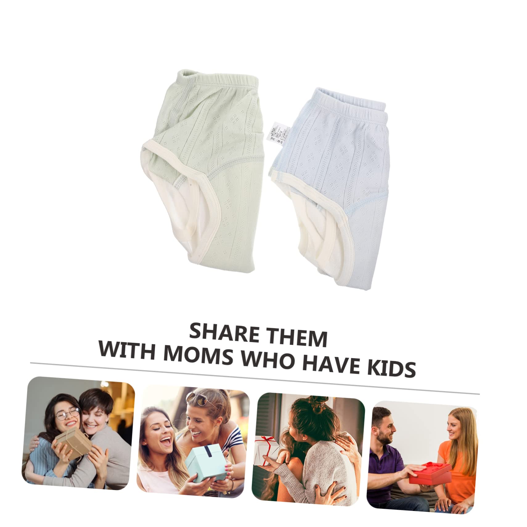 HEMOTON 6-Pack Washable Cotton Training Underwear - Reusable Potty Training Pants & Swim Diapers for Toddlers | Daytime Use, Nighttime Protection & Swimming