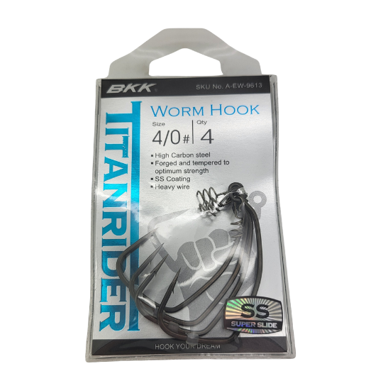 BKK Hooks Titanrider - Premium Fishing Hooks for Saltwater & Freshwater - Ideal for Bass, Trout, and Catfish Fishing | Perfect for Anglers and Outdoor Enthusiasts