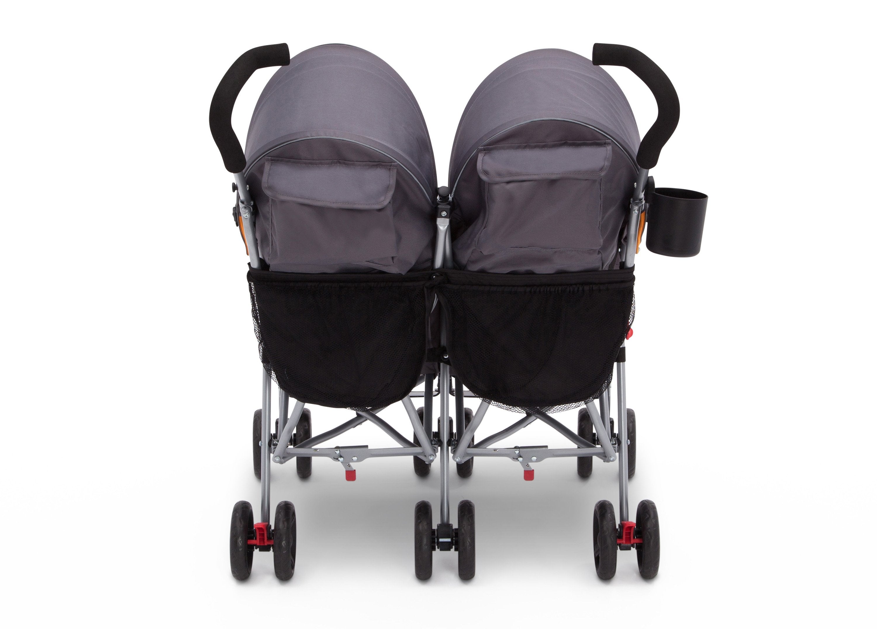 LX Plus Side by Side Double Stroller for Twins - Lightweight Compact Foldable Baby Stroller with Adjustable Canopy & Storage Basket - Perfect for Shopping, Travel, and Outdoor Walks
