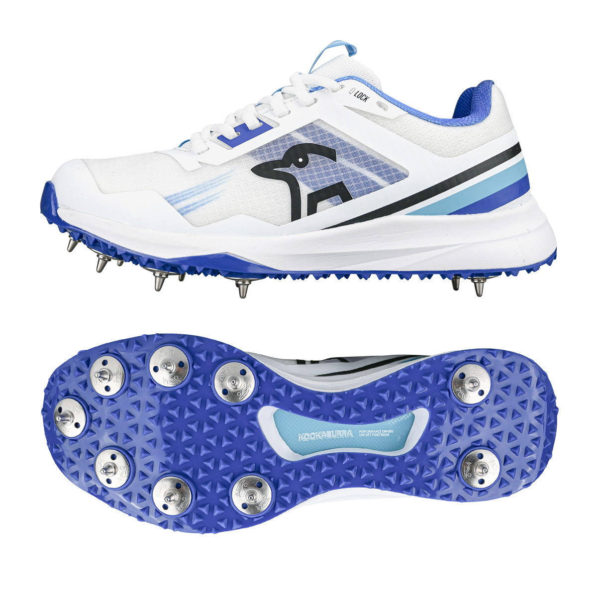 Kookaburra KC 2.0 Cricket Shoes - Professional Spiked Cricket Footwear for Men & Women | Perfect for Matches, Training & Outdoor Sports