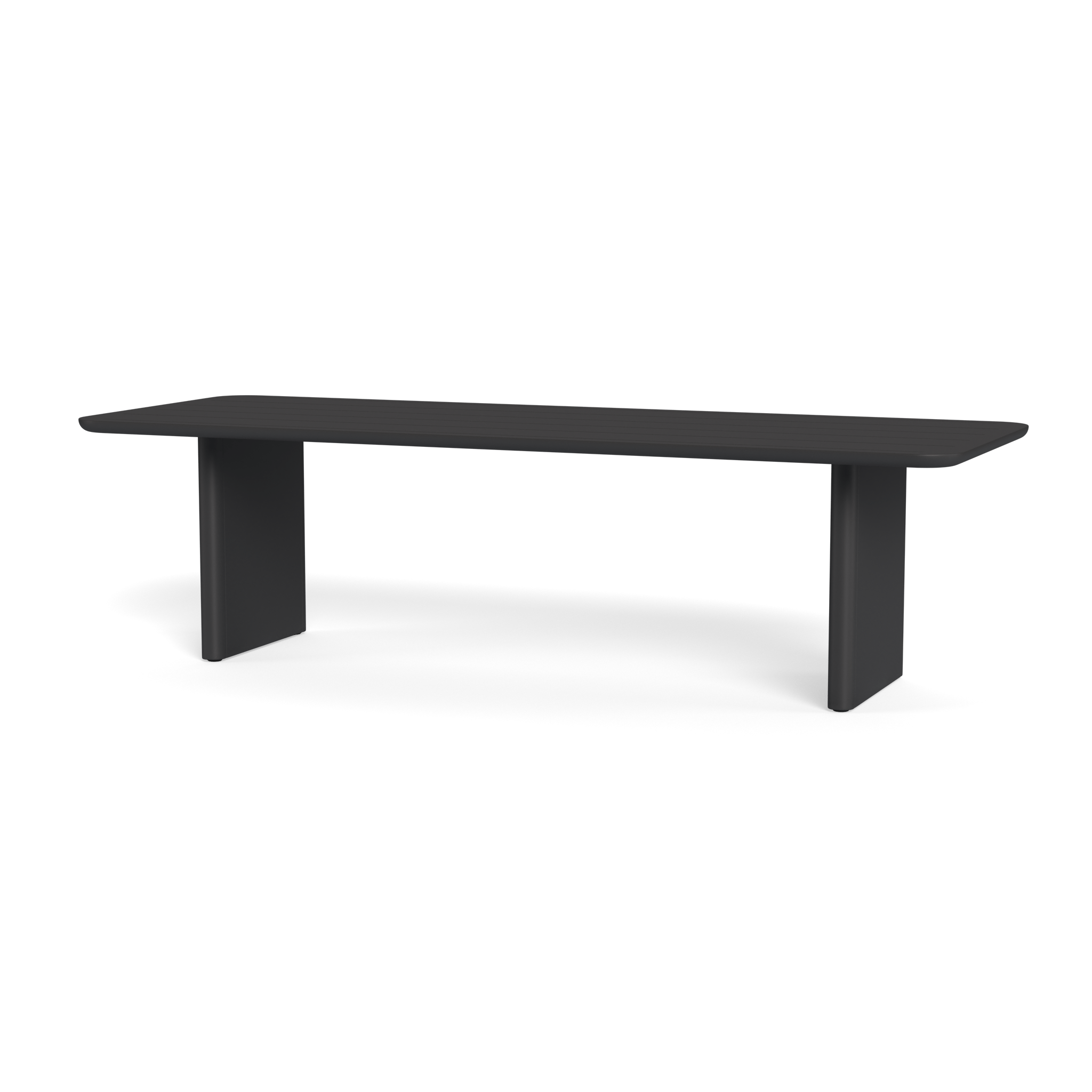 Victoria Aluminum Slatted Dining Table 108