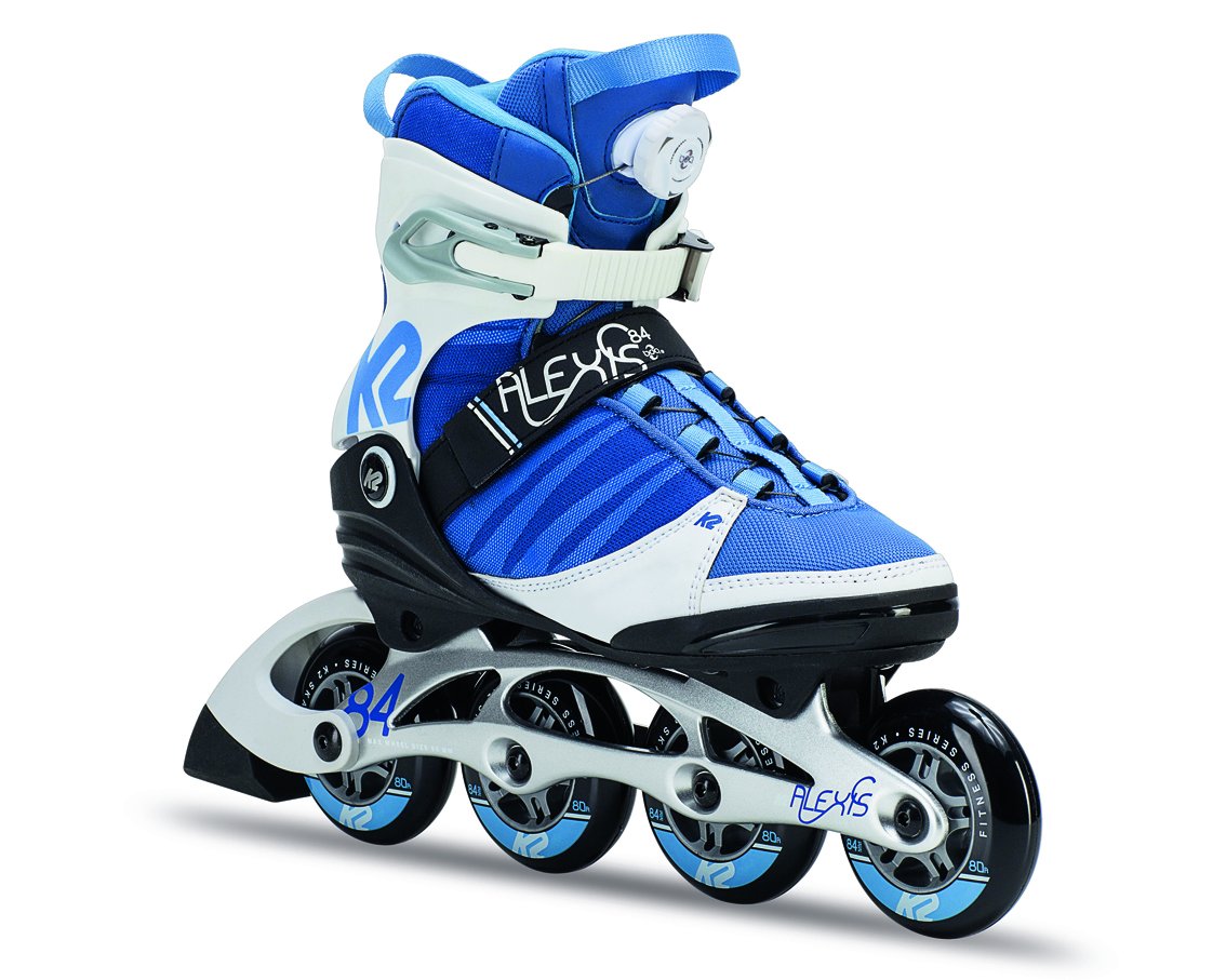 K2 Skate Women's Alexis 84 Boa Inline Skates - Comfortable & Adjustable for Fitness, Recreation & Outdoor Roller Skating