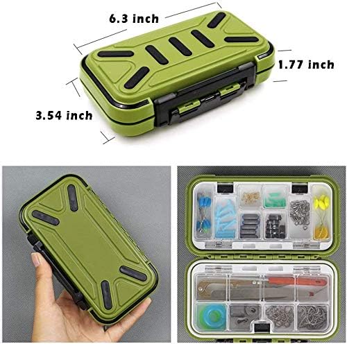 **Waterproof Portable Fishing Tackle Box Organizer - Plastic Storage for Lures, Hooks, Beads & Jewelry - Compact Utility Box for Trout Fishing, Camping & Outdoor Adventures**