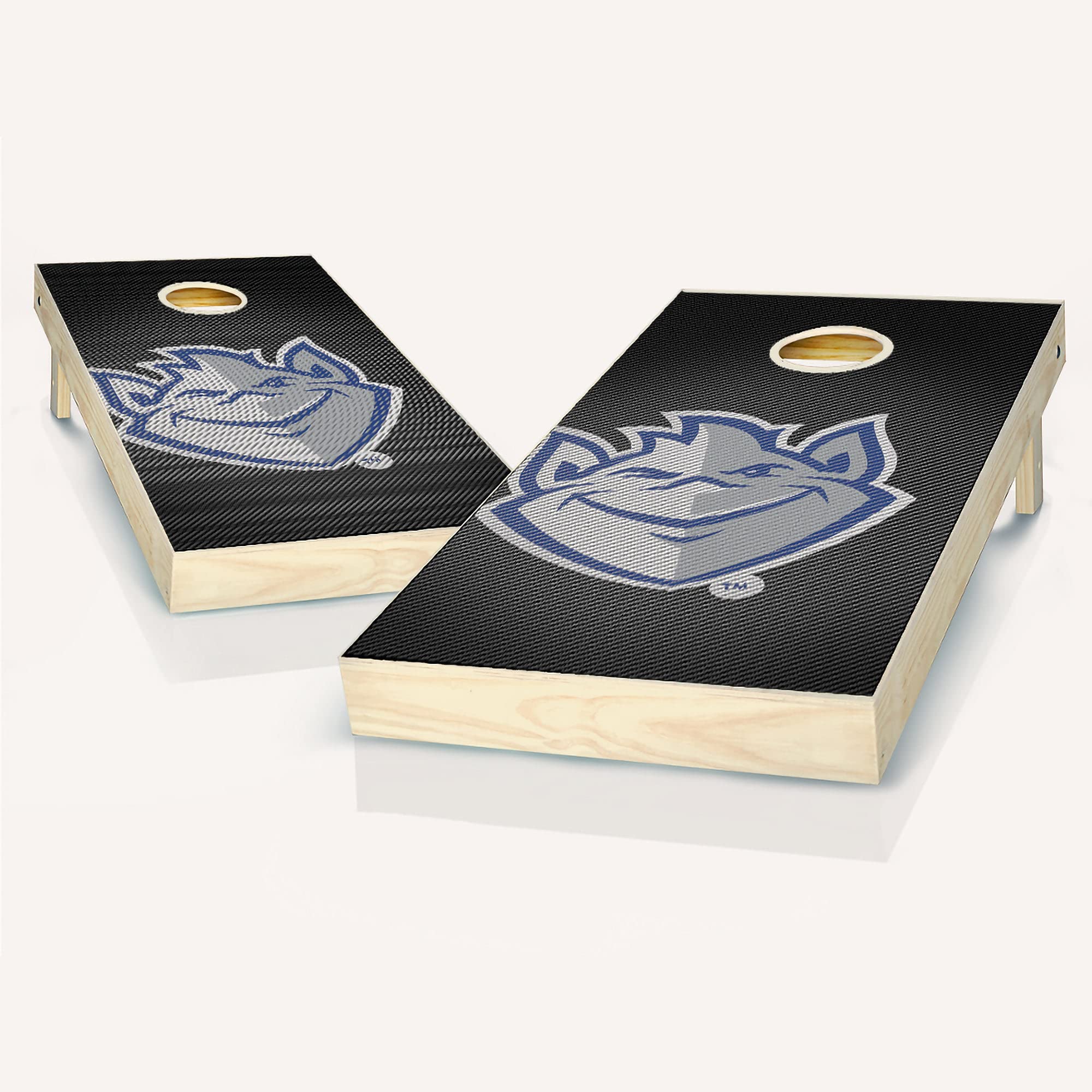 Premium St Louis Slanted Cornhole Game Set - 2 Wooden Boards & 8 Bean Bags for Outdoor Tailgating, Backyard Parties, and BBQ Events