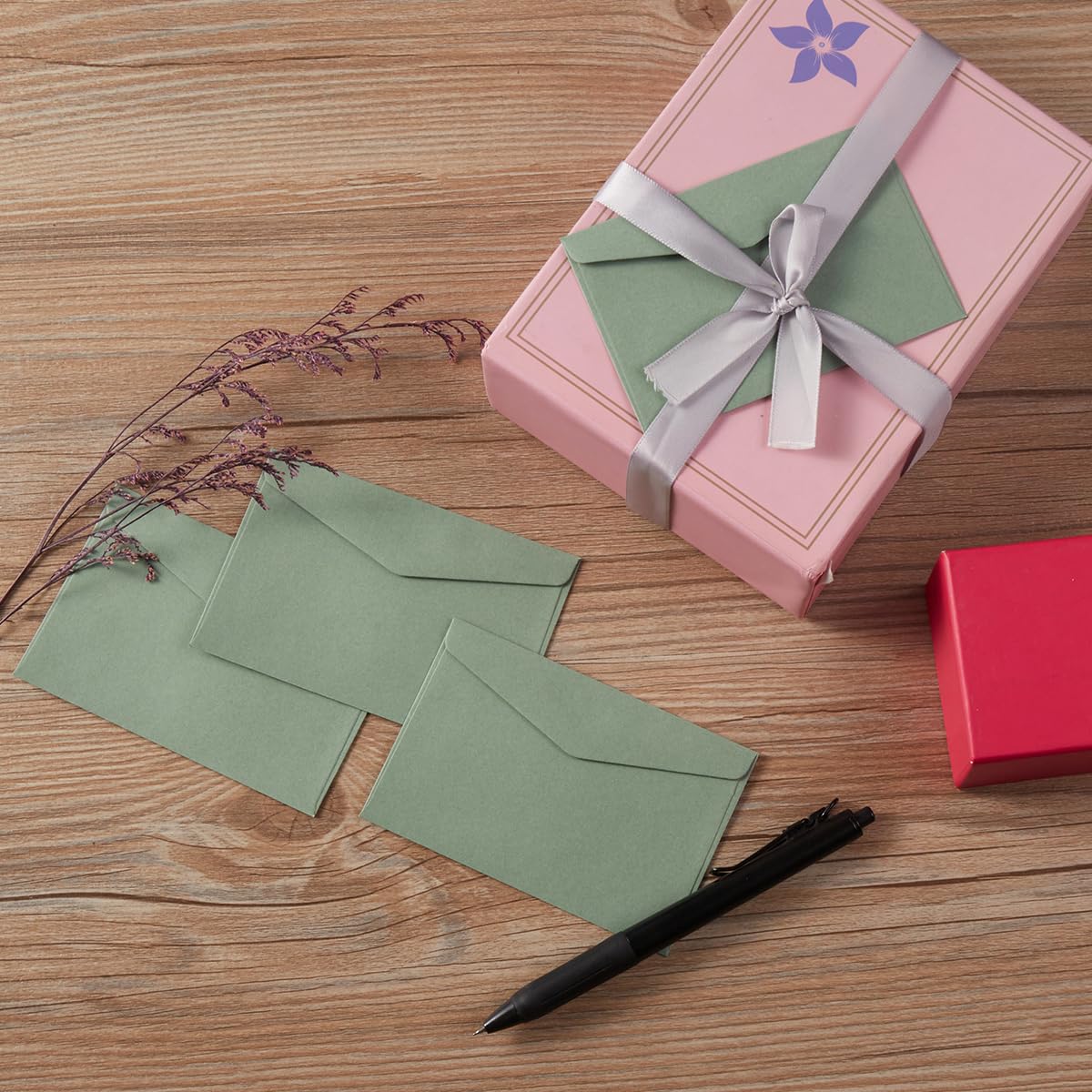 120 Pack Kraft Mini Envelopes 4.13