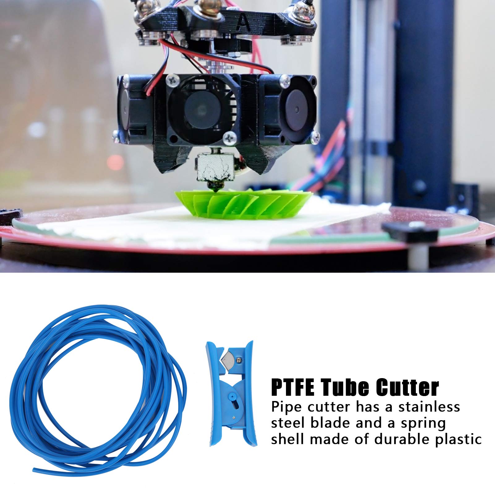 Precision Tube Cutter - 2.0mm to 4.0mm OD Hose Pipe Cutting Tool with Ergonomic Handle (Blue) - Ideal for Plumbing, Automotive, and DIY Projects
