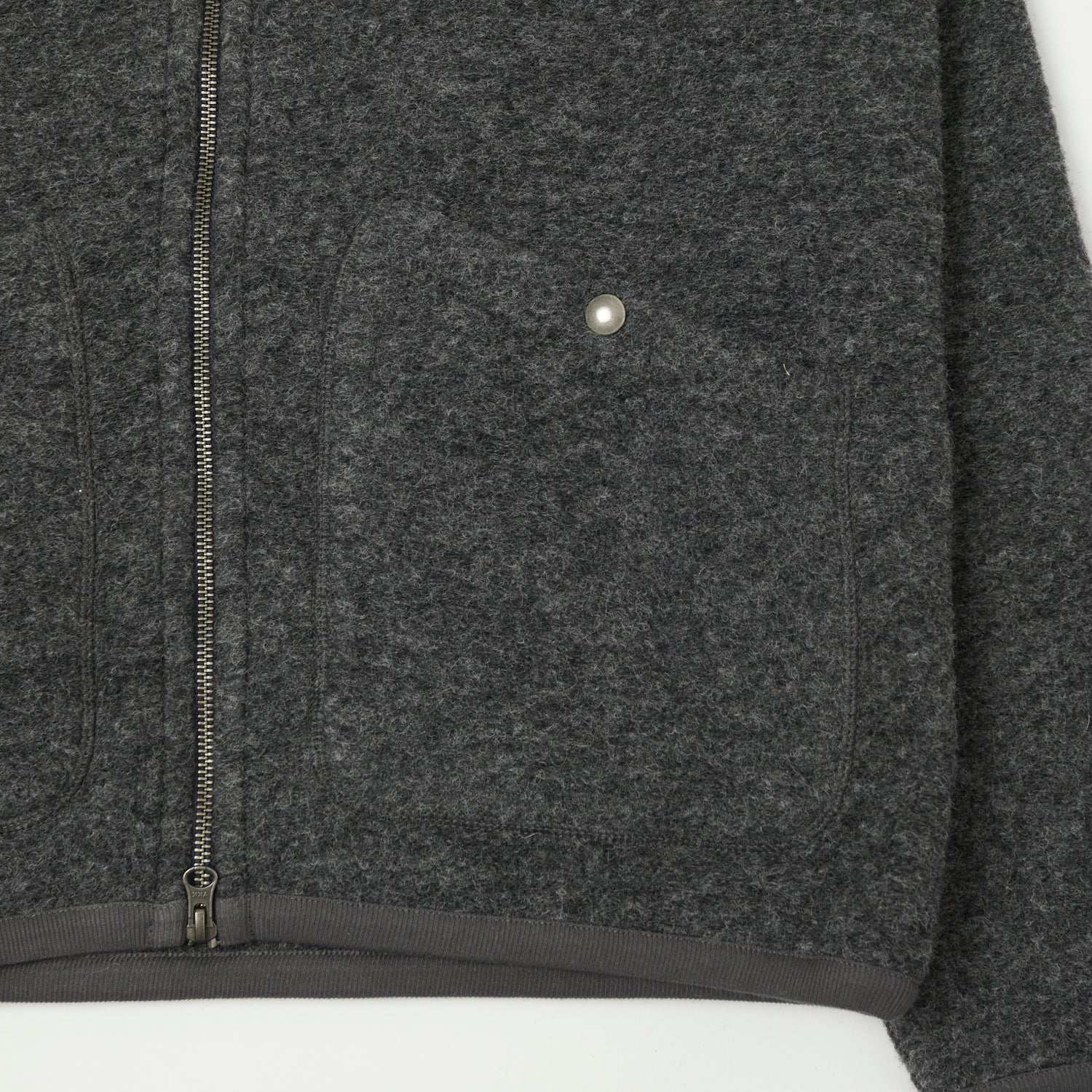 Hartford 'David' Men's Knitted Wool Jacket - Charcoal Gray | Warm Winter Coat for Outdoor Activities & Casual Wear
