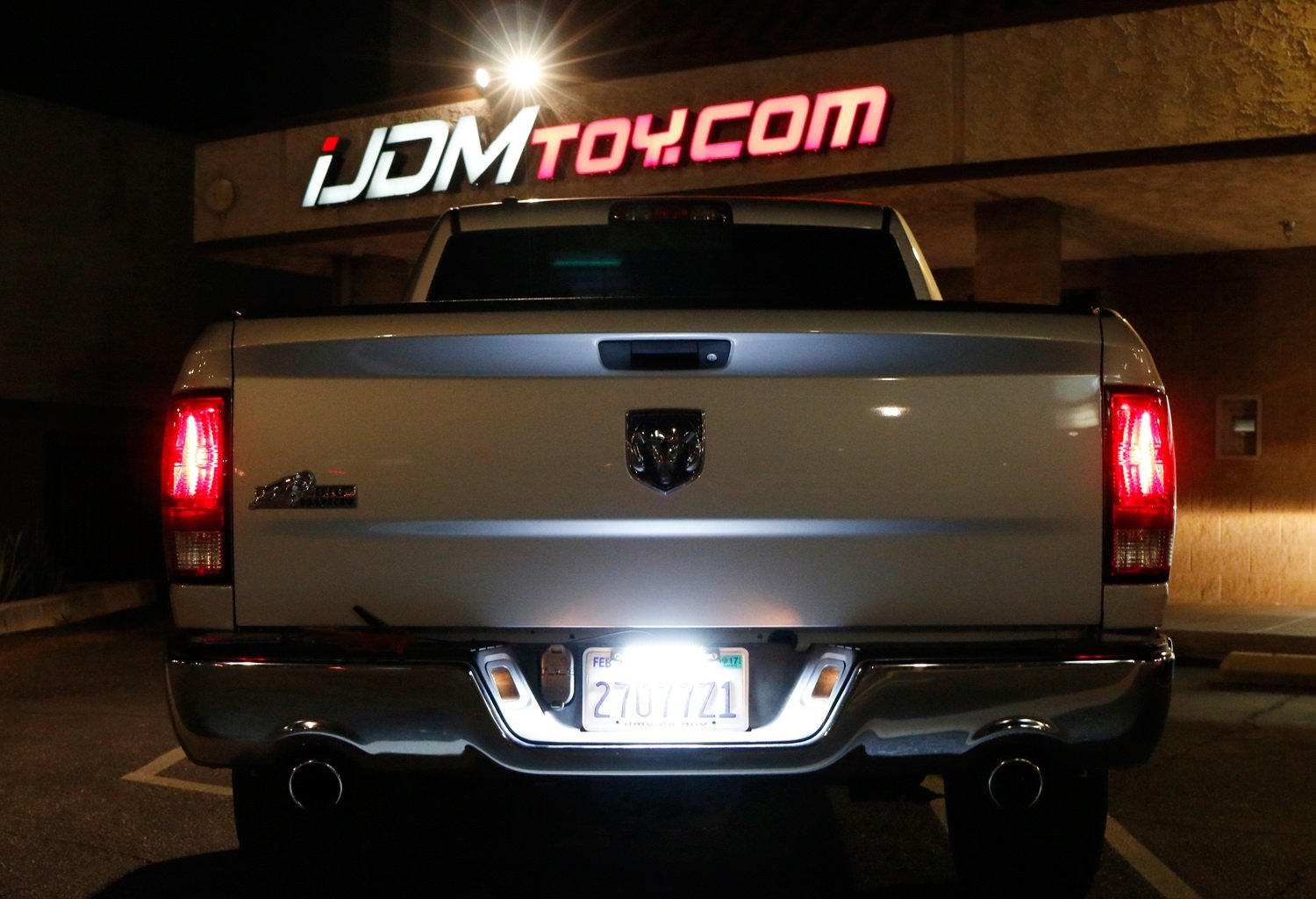 2-Pack White 24 SMD LED Bolt-On License Plate Lights & Reverse Backup Lights - Perfect for Car, Truck, SUV & Motorcycle Nighttime Visibility