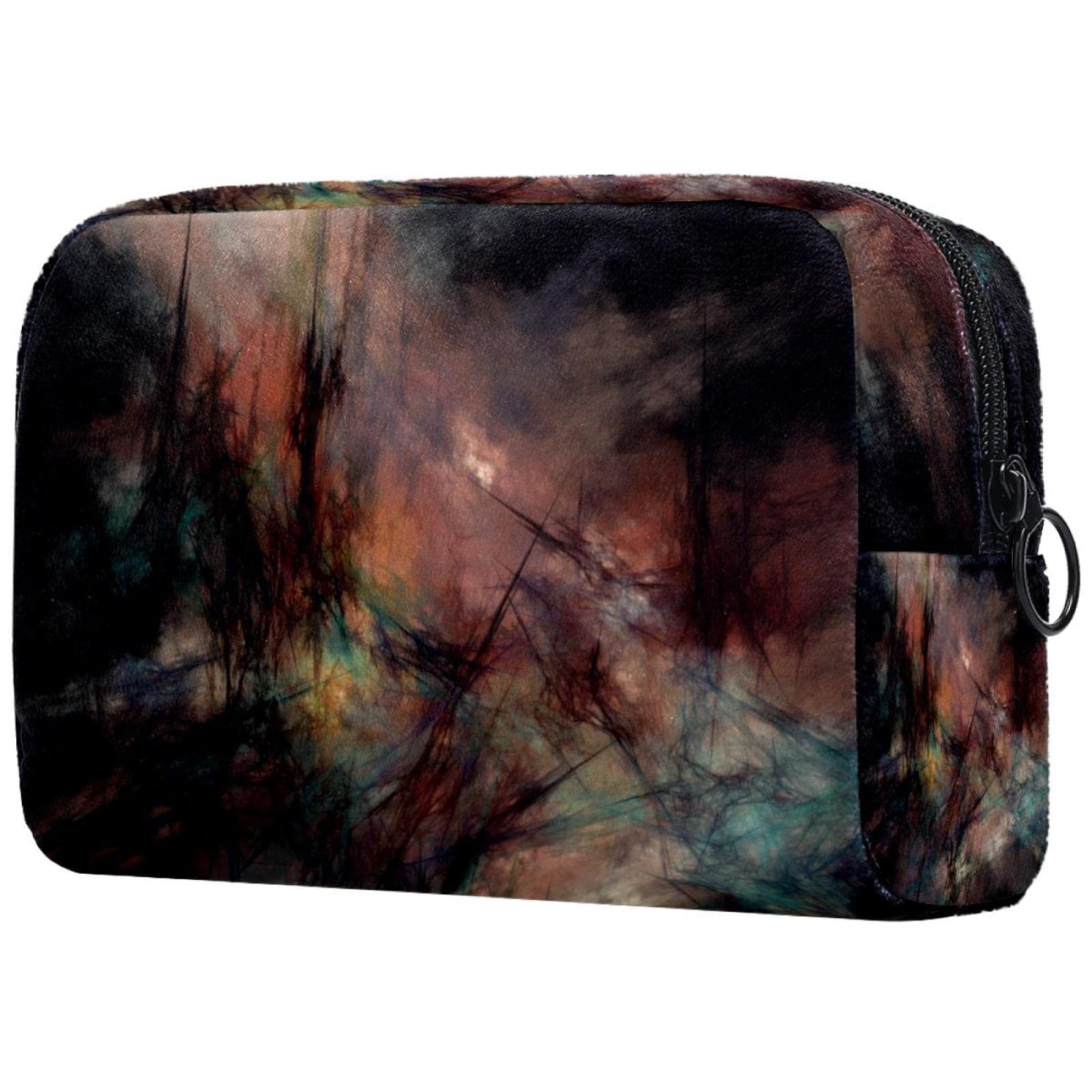 Abstract Makeup Bag - Waterproof Cosmetic Organizer for Travel & Professional Use | Portable Makeup Brush Holder & Storage Case | Perfect for Makeup Artists, Daily Use & Vacation Essentials