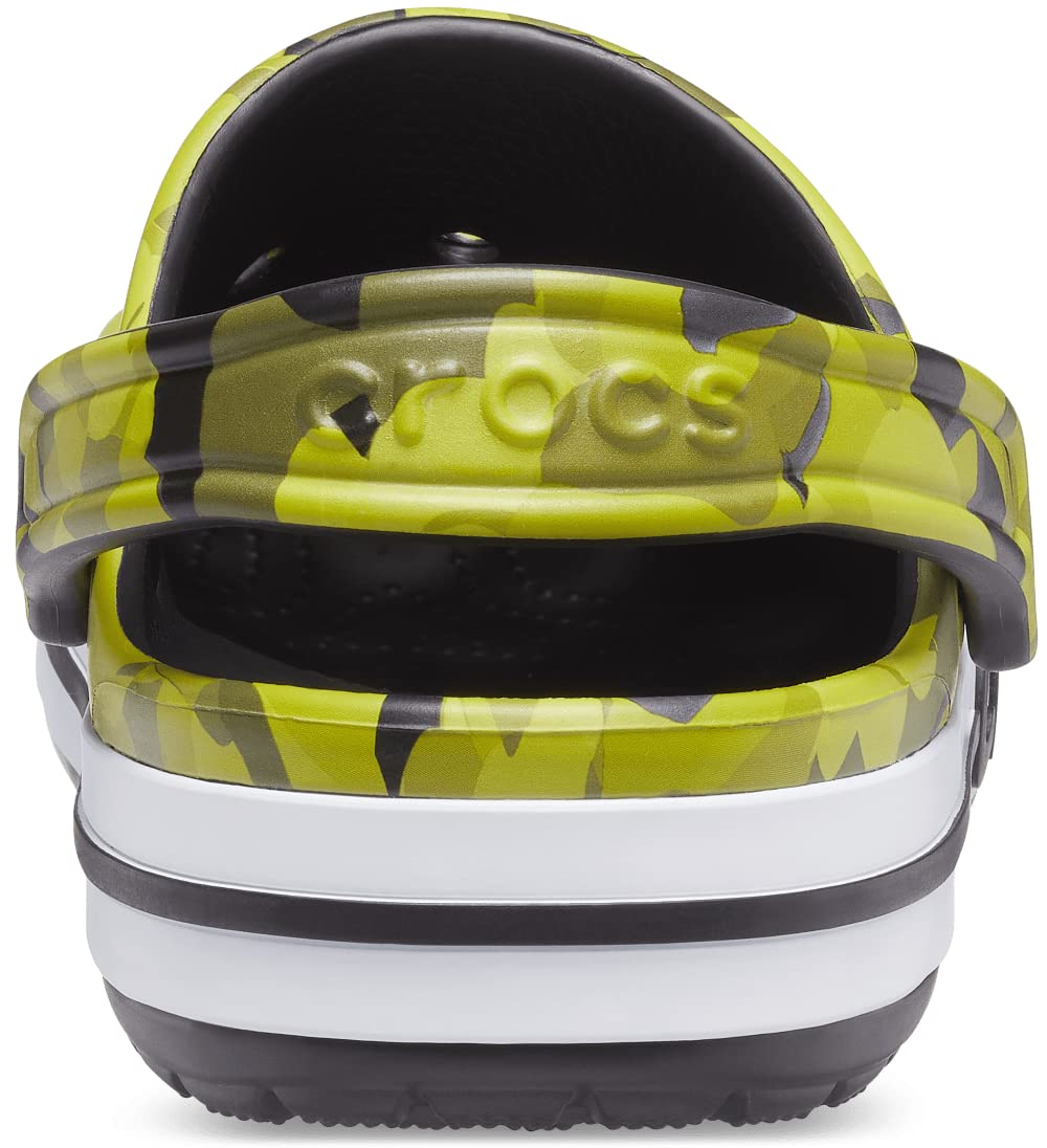 Crocs Unisex-Adult Bayaband Bubble Camo Clog - Comfortable Slip-On Shoes for Men & Women - Perfect for Casual Wear, Beach, Pool & Outdoor Activities
