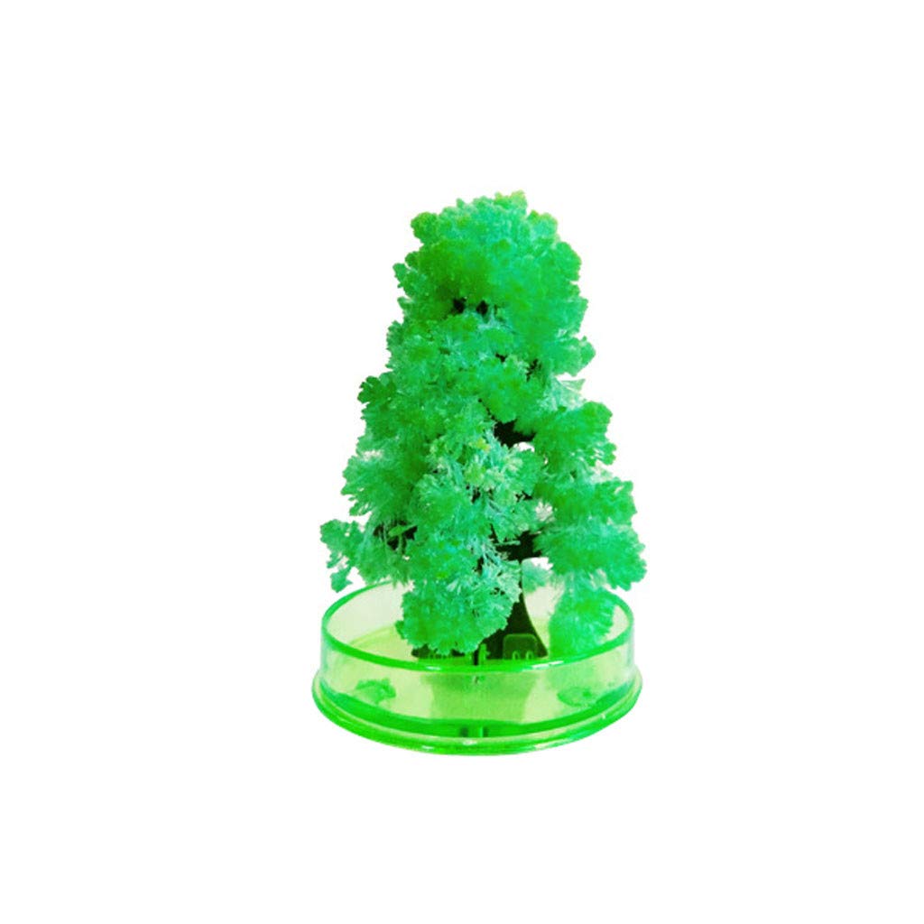 Magic Growing Christmas Tree Kit - DIY Crystal Paper Tree Blossom Toy for Kids Ages 5+ | Fun Holiday Science Experiment & Desktop Decoration | Green (1PC) | Perfect for Classroom Activities, Winter Crafts & Christmas Gifts