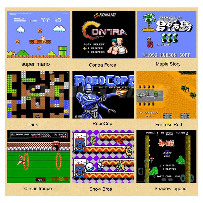 Retro Mini Game Console with 620 Classic Games - Perfect for Home Entertainment & Nostalgic Gaming Experience