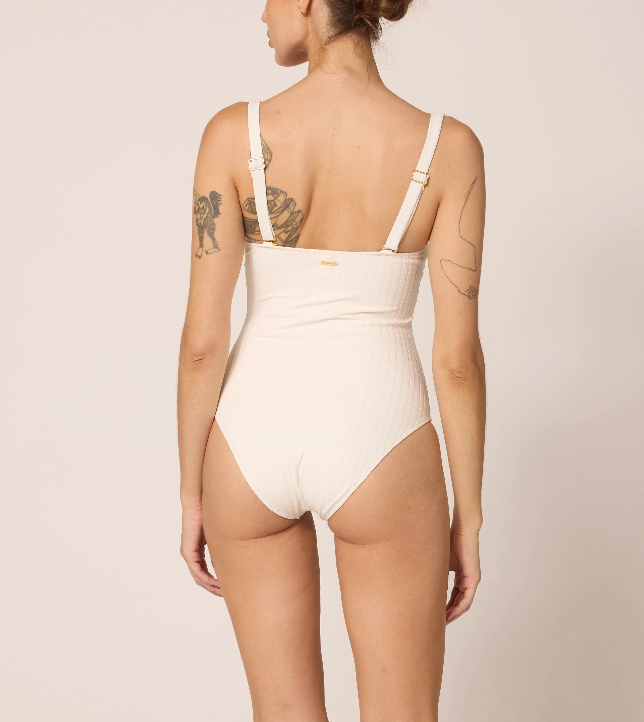 Monica One Piece Swimsuit | Buttercream Color | Perfect for Beach Vacations & Pool Parties
