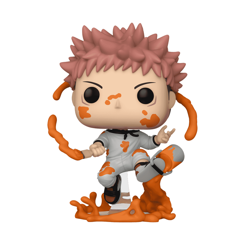 Jujutsu Kaisen Pop! Vinyl Figure - Yuji Itadori with Paint Can #1645 | Anime Collectible for Fans & Decor | Perfect for Bedroom, Office, or Gift