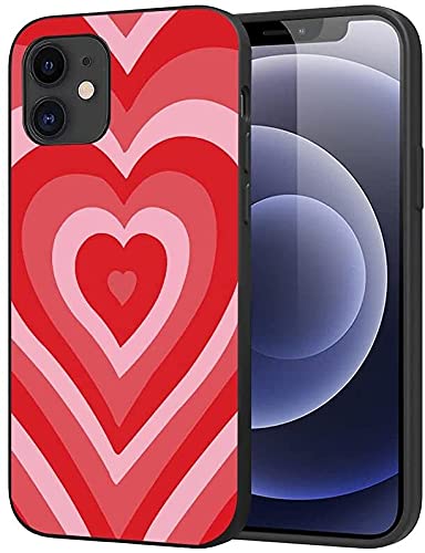 LUOWAN Cute Coffee Latte Heart iPhone 7/8/SE 2020 Case - Shockproof Slim Fit Soft TPU Silicone Protective Phone Cover for Women & Girls (4.7 inch, Red) - Perfect Gift for Valentine's Day & Daily Use