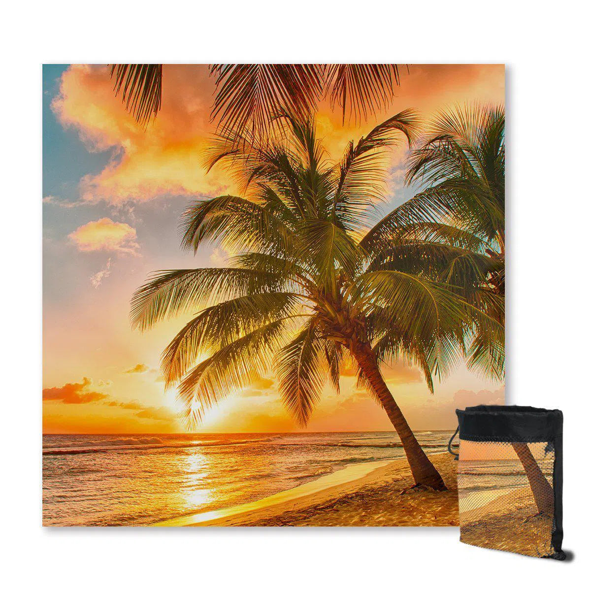 Premium Barbados Sand-Free Beach Towel - Quick Dry, Lightweight & Super Absorbent for Travel, Pool, Yoga & Outdoor Activities