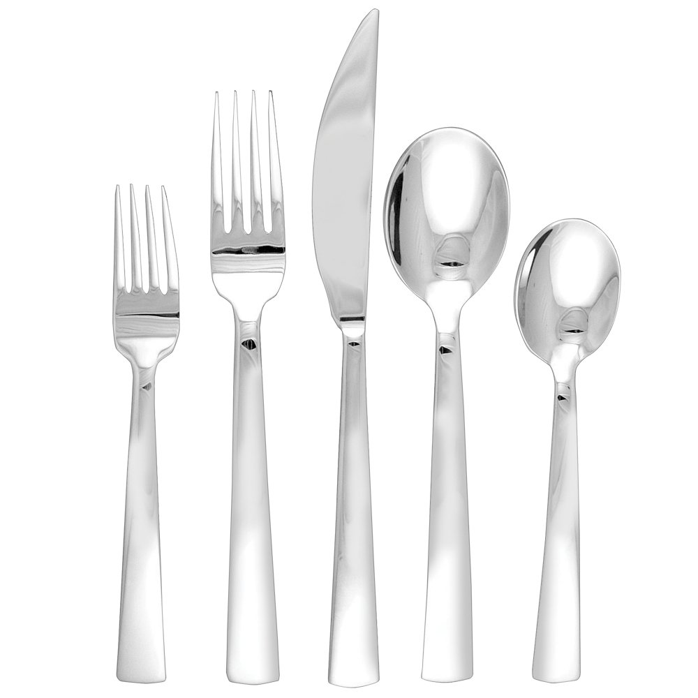 Premium 42-Piece Stainless Steel Flatware Set - Service for 8 with 2-Piece Hostess Utensils - Elegant Dinnerware for Formal Dining, Dinner Parties & Holiday Entertaining