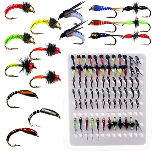 72Pcs Flies Kit(8 Mixed Styles)