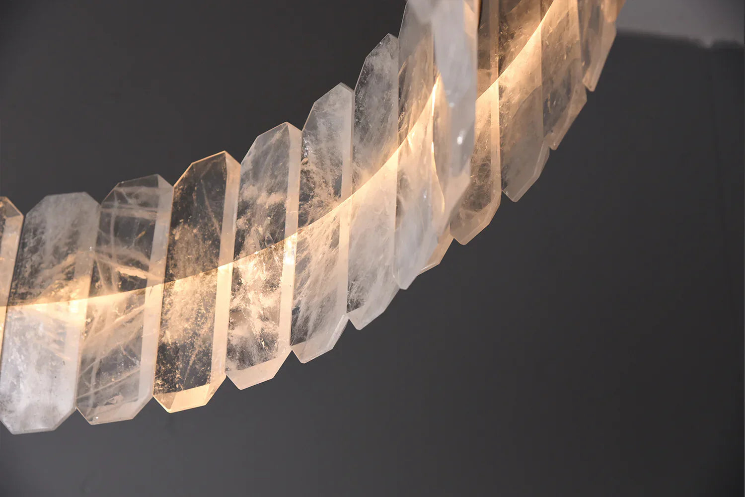 Rolande Double Rock Crystal Chandelier - Elegant Modern Ceiling Light Fixture for Dining Room, Living Room & Bedroom | Perfect for Home Decor & Luxury Interior Design
