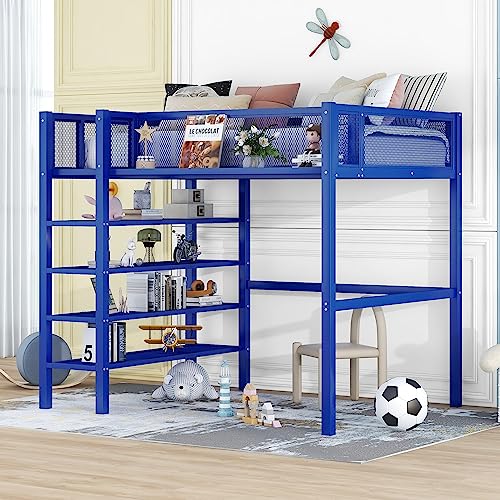 Blue With 4 Shelves
