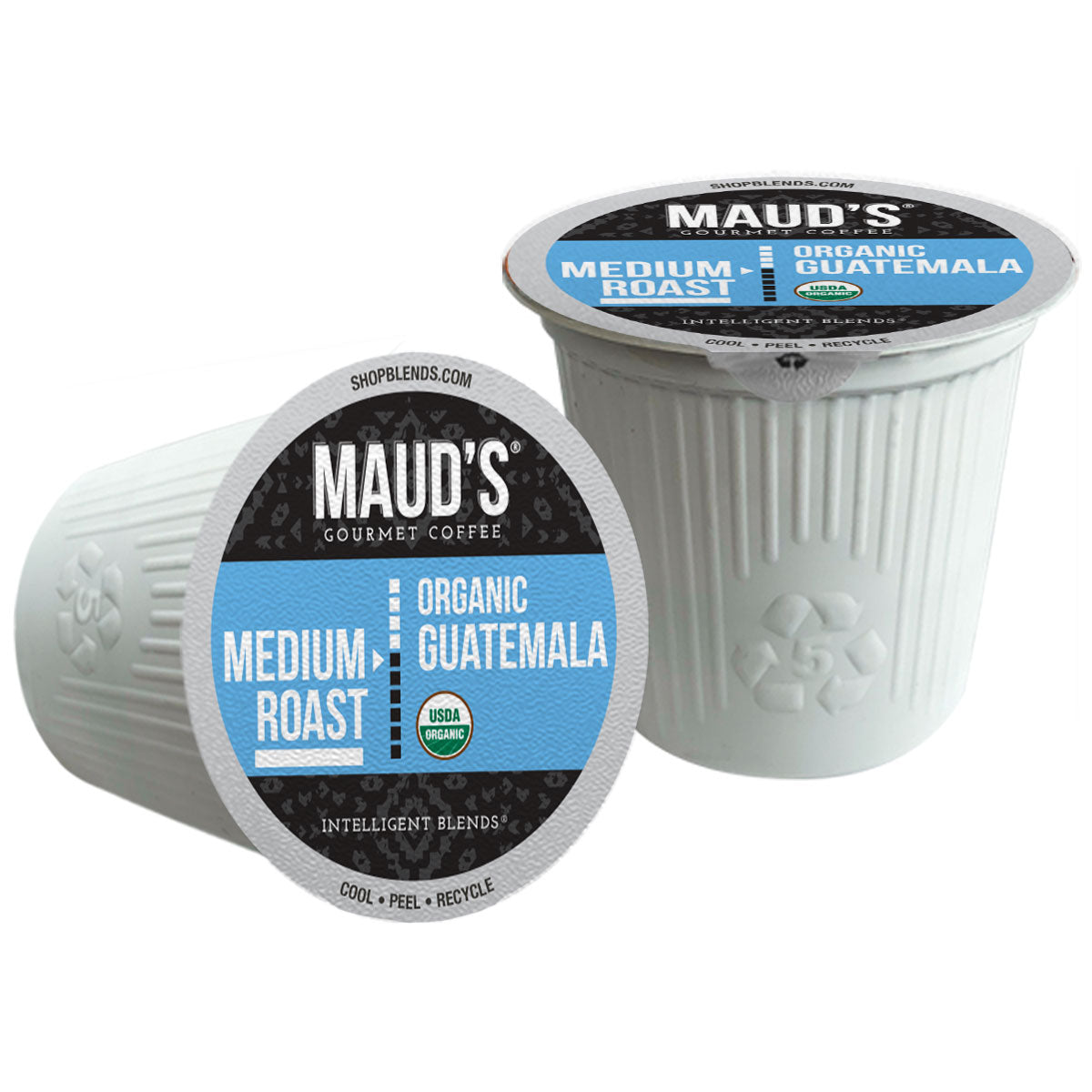 Maud's Organic Guatemala Medium Roast Coffee Pods - Single Serve Compatible with Keurig 2.0 - Fair Trade Certified - Perfect for Home, Office & Breakfast