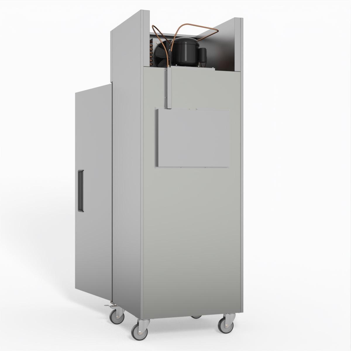 AG 429 Liter Upright Single Door Stainless Steel Commercial Freezer GNX400BT - Perfect for Restaurants, Grocery Stores, and Catering Businesses