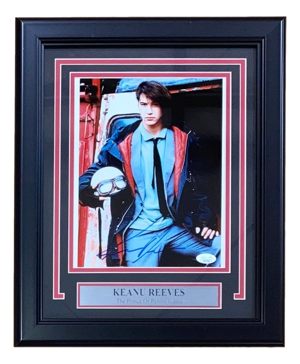 Keanu Reeves Autographed Signed Framed 8x10 Photo - The Prince of Pennsylvania Movie Memorabilia - Perfect for Collectors, Fans & Home Theater Decor