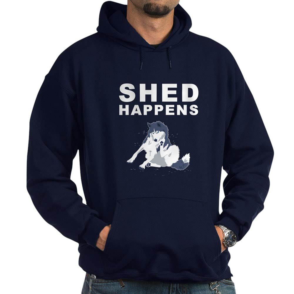 CafePress Shed Happens Hoodie - Black Pullover Sweatshirt for Men & Women | Cozy Casual Wear for Dog Lovers, Outdoor Activities & Relaxing at Home