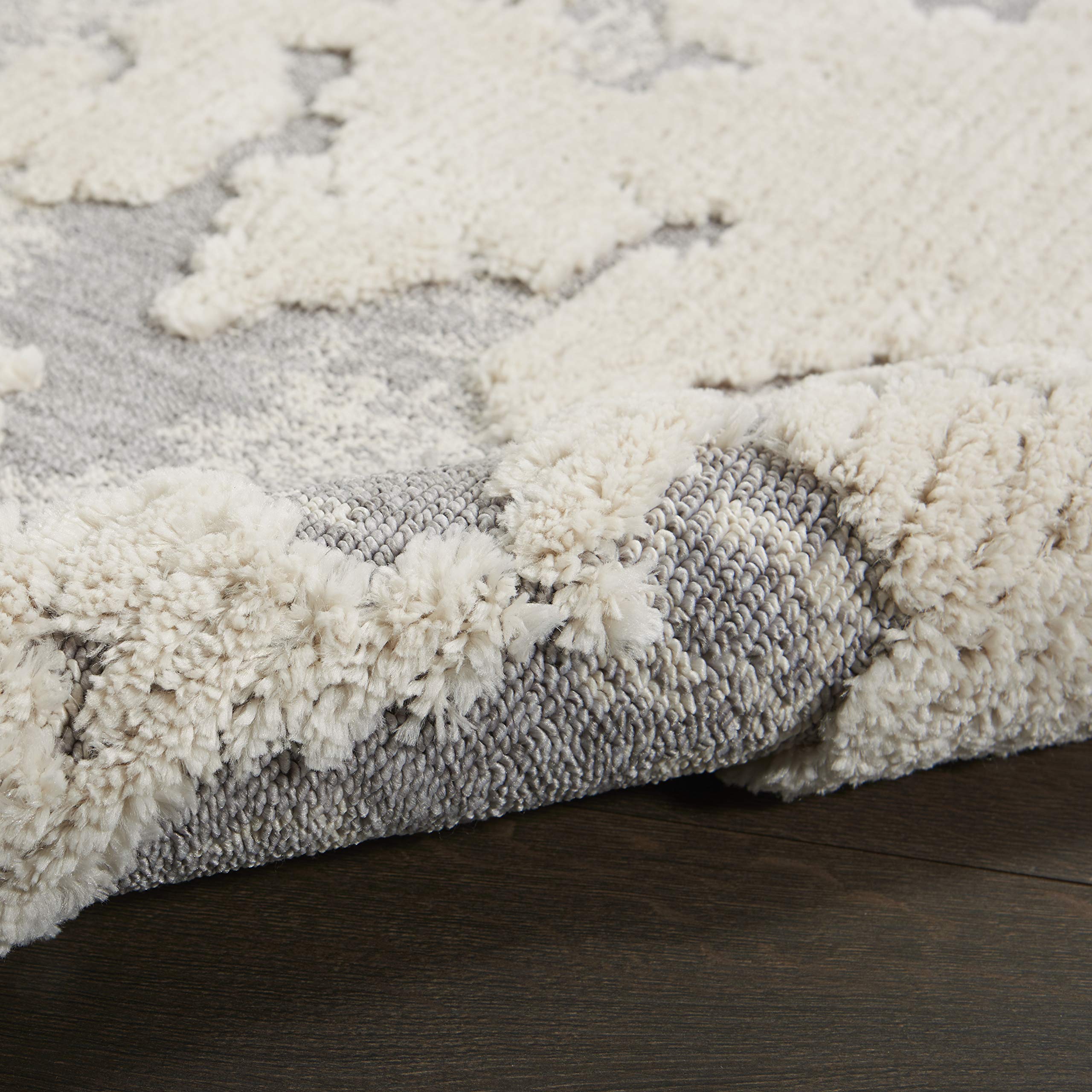 Nourison Textured Contemporary Abstract Ivory/Grey 7'10