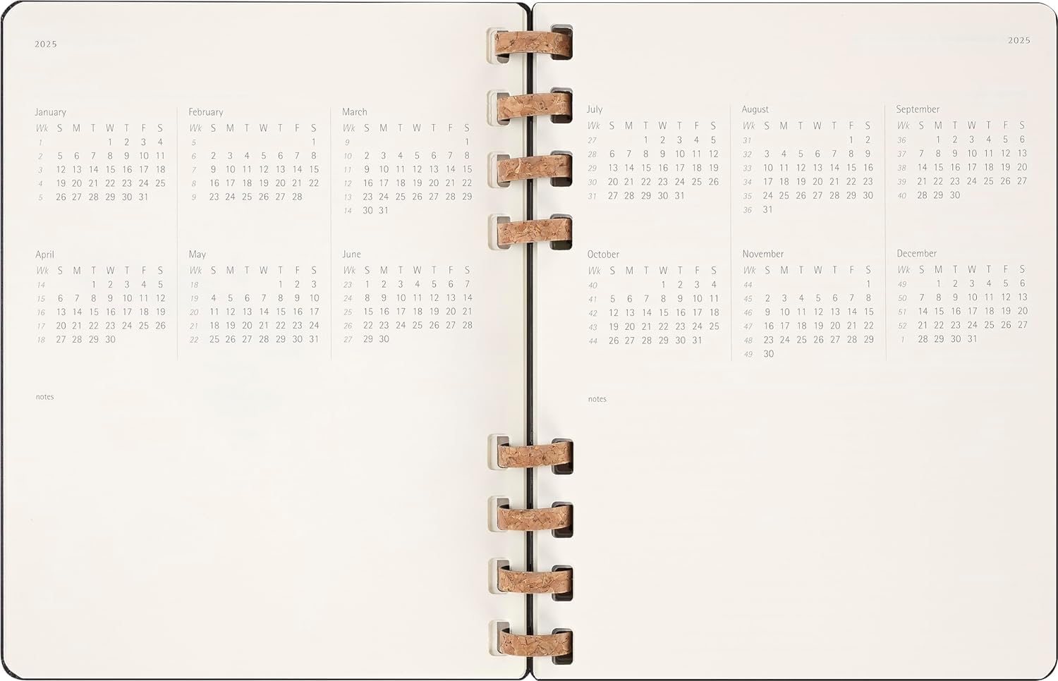 Moleskine 2025 Weekly & Monthly Planner - 12 Month Spiral Notebook with Hard Cover & Elastic Closure - Extra Large 20.4x25.2 cm Black - Perfect for Business, School & Personal Organization
