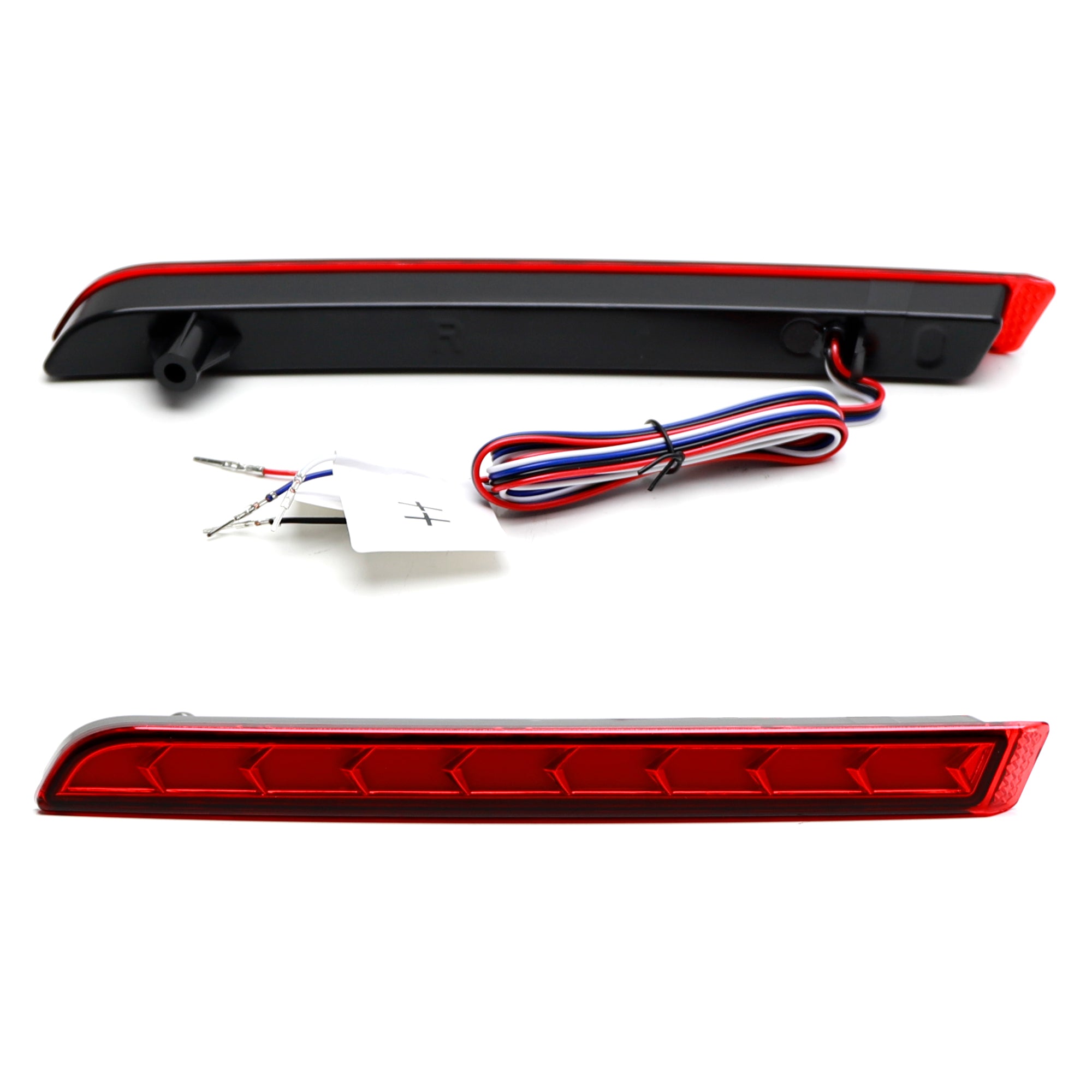 Dark Red LED Lower Bumper Reflector Lights for 2021-2023 Toyota Sienna - Upgrade Your Vehicle's Style & Safety for Night Driving
