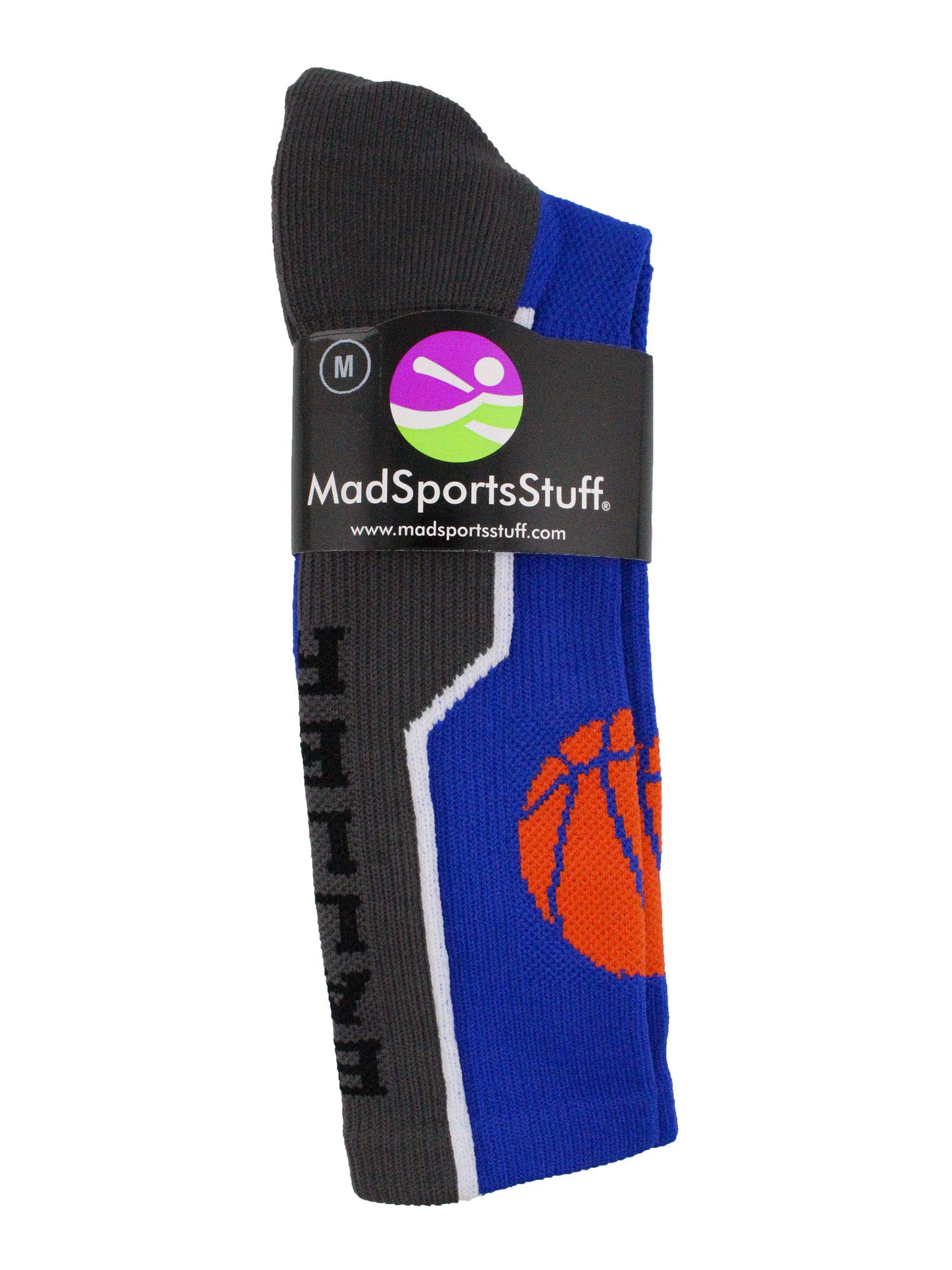 Basketball Socks for Men & Women - Premium Crew Length Basketball Logo Socks - Moisture Wicking Performance Socks for Basketball, Sports & Casual Wear