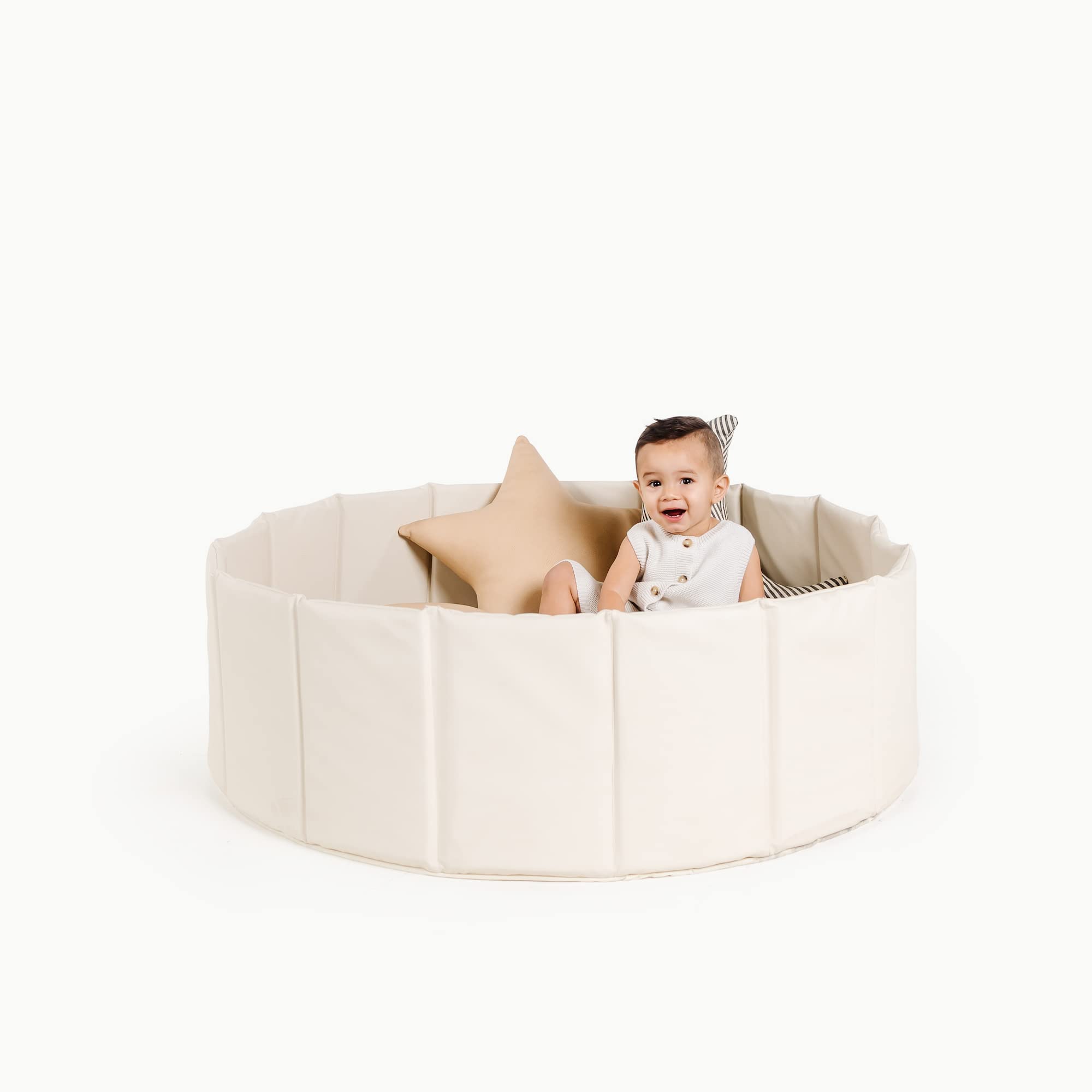 Gathre Portable Kids Ball Pit - Foldable & Wipeable Indoor/Outdoor Play Set for Toddlers and Babies - Water Resistant Leather Pop Up Ball Pool (41.5