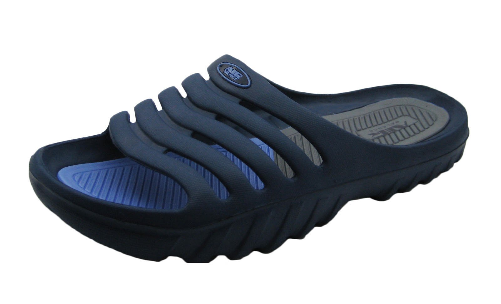Air Light & Comfortable Men's Premium Beach Sandals - Breathable Quick-Dry Shower Slippers for Pool, Gym & Vacation - Size 12 D(M) US in Navy Blue