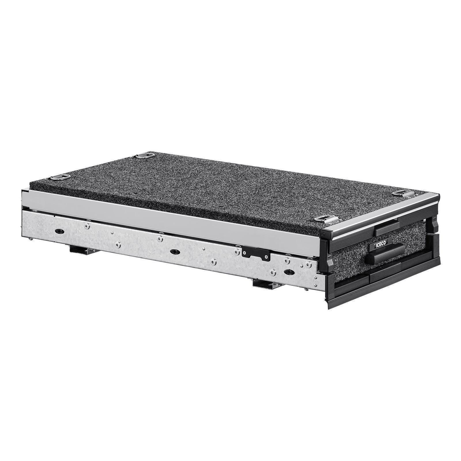 ICECO DS15 12V Portable Refrigerator Freezer Drawer System with Roller Floor - Perfect for Camping, RV Travel & Outdoor Adventures