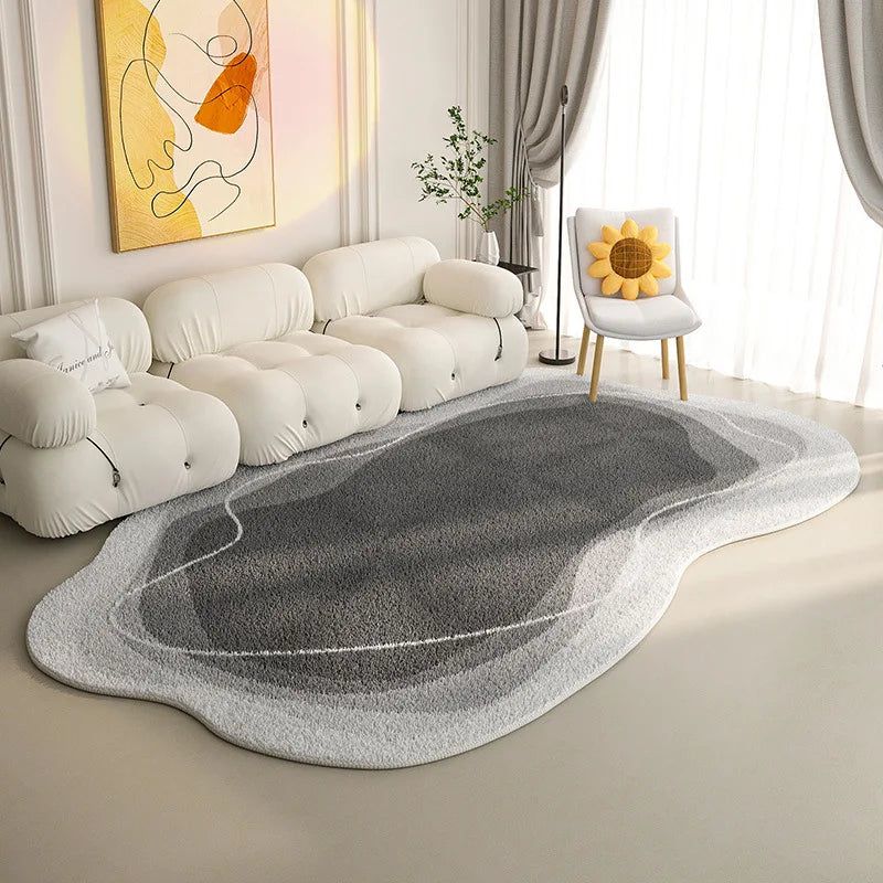 Premium Lamb Wool Oval Kitten Touch Carpet - Ultra Soft & Luxurious Home Decor for Living Room, Bedroom, Nursery | Cozy & Elegant Floor Mat for Pets, Kids Play Area & Relaxation Space