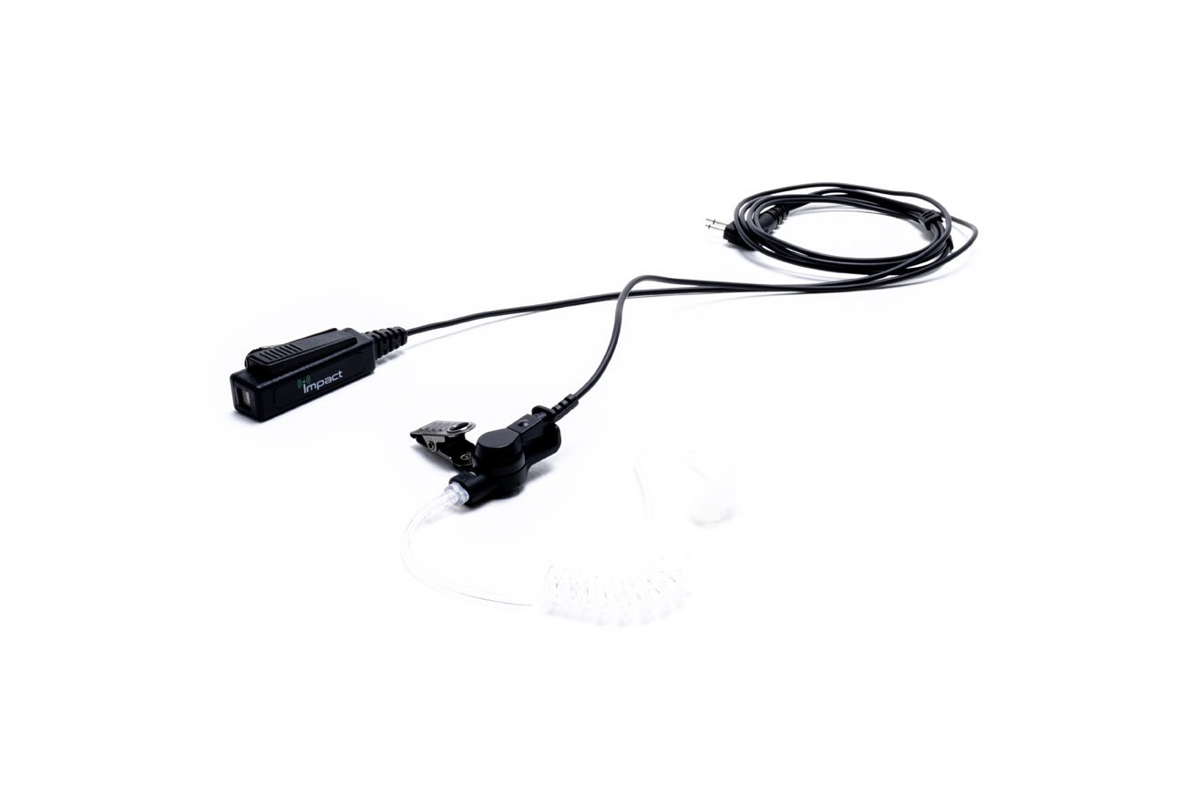 Impact Platinum P2W Surveillance Kit with Quick Disconnect Acoustic Tube - Professional Covert Communication System for Security & Law Enforcement (Ideal for Undercover Operations & Tactical Missions)