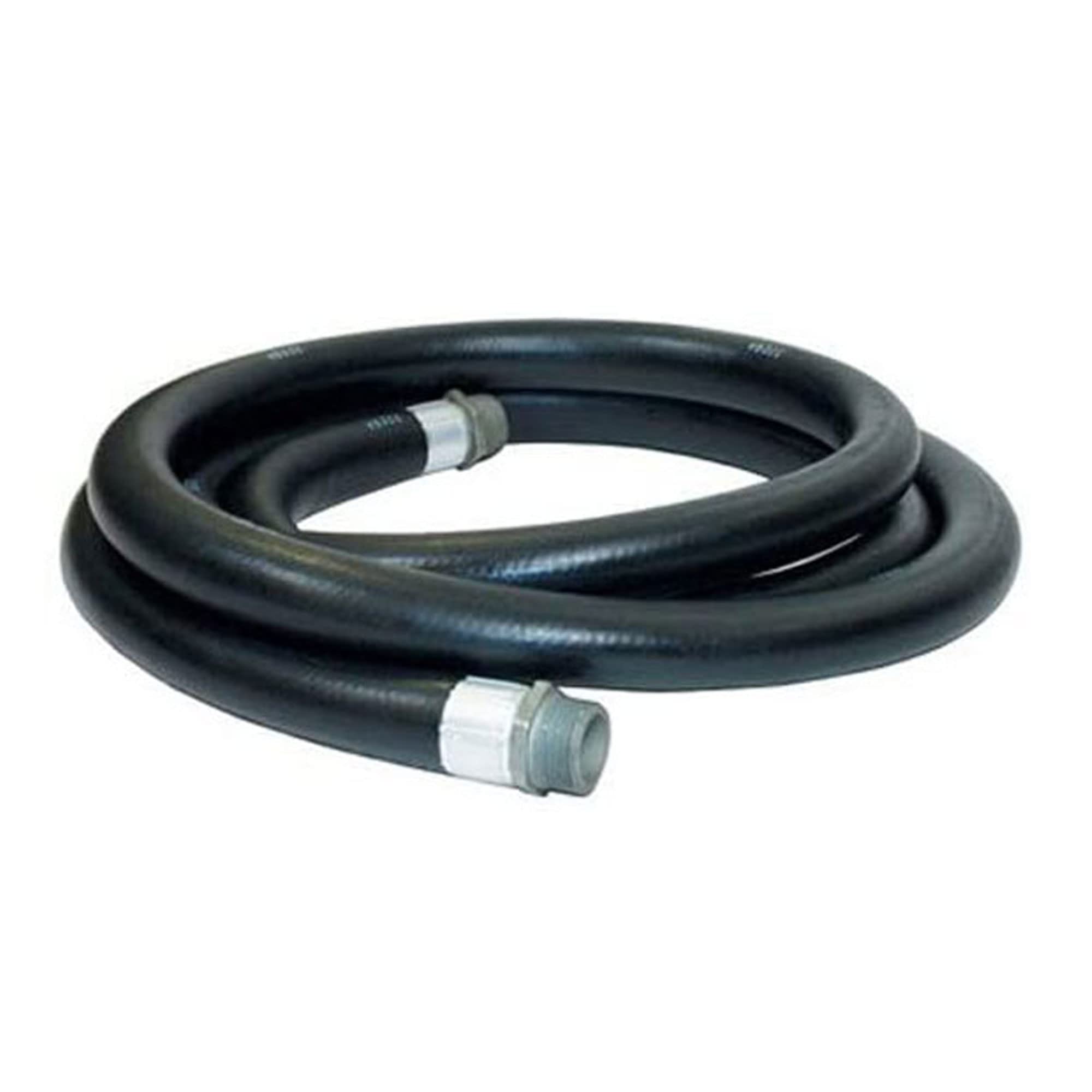 3/4 Inch Diameter 20ft Farm Fuel Transfer Hose - Gasoline, Oil & Diesel Compatible - 60 PSI Pressure Rated - Male Fitting Ends - Heavy Duty Black Tractor Hose (3-Pack) - Ideal for Agricultural Equipment, Fuel Storage & Farm Vehicle Refueling