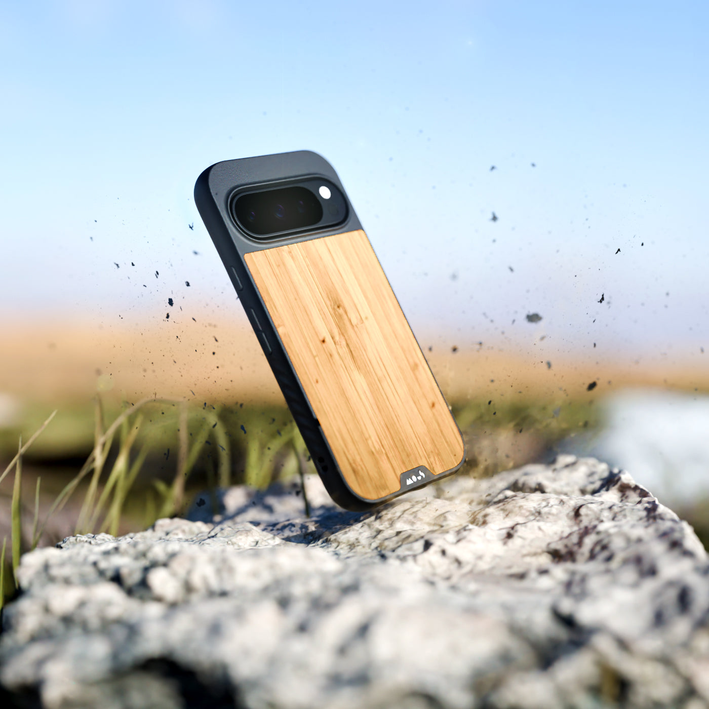 MagSafe® Compatible Bamboo Phone Case for iPhone 14/13/12 Pro Max - Eco-Friendly & Slim Protective Cover - Perfect for Outdoor, Travel & Everyday Use