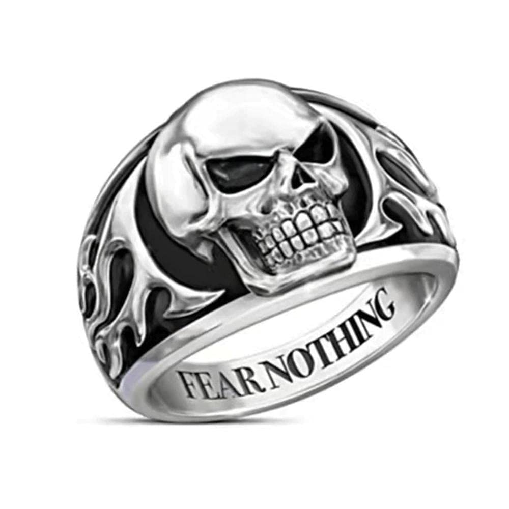 Vintage Skull Head Men's Rings - Punk Gothic Style Jewelry for Men - Perfect for Parties, Halloween & Gothic Fashion Accessories