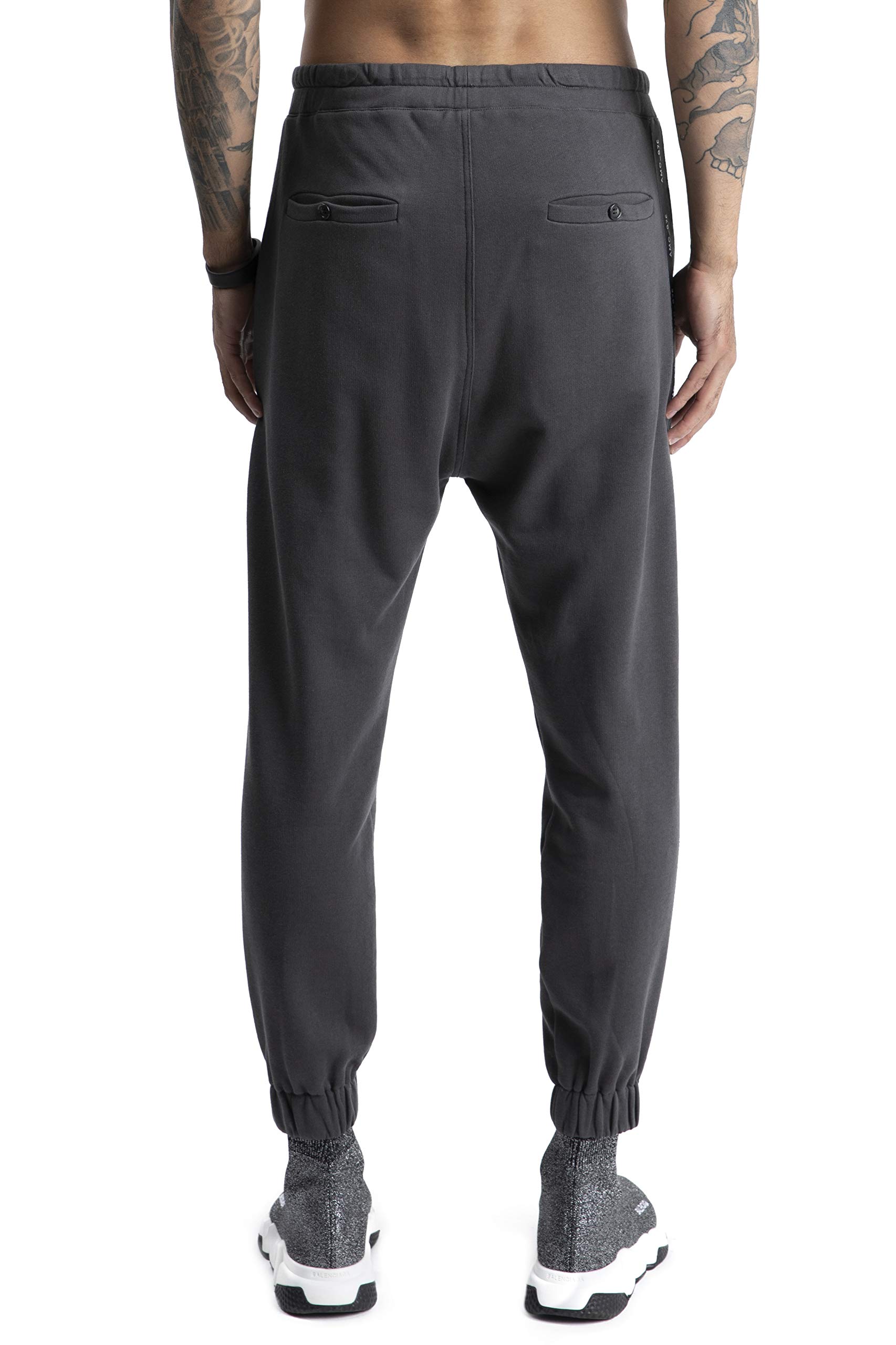 A.M. Couture Men's Logo Jogger Pants & Sweatshirt Set - Gray XL | Casual Streetwear Outfit for Gym, Lounge & Everyday Wear
