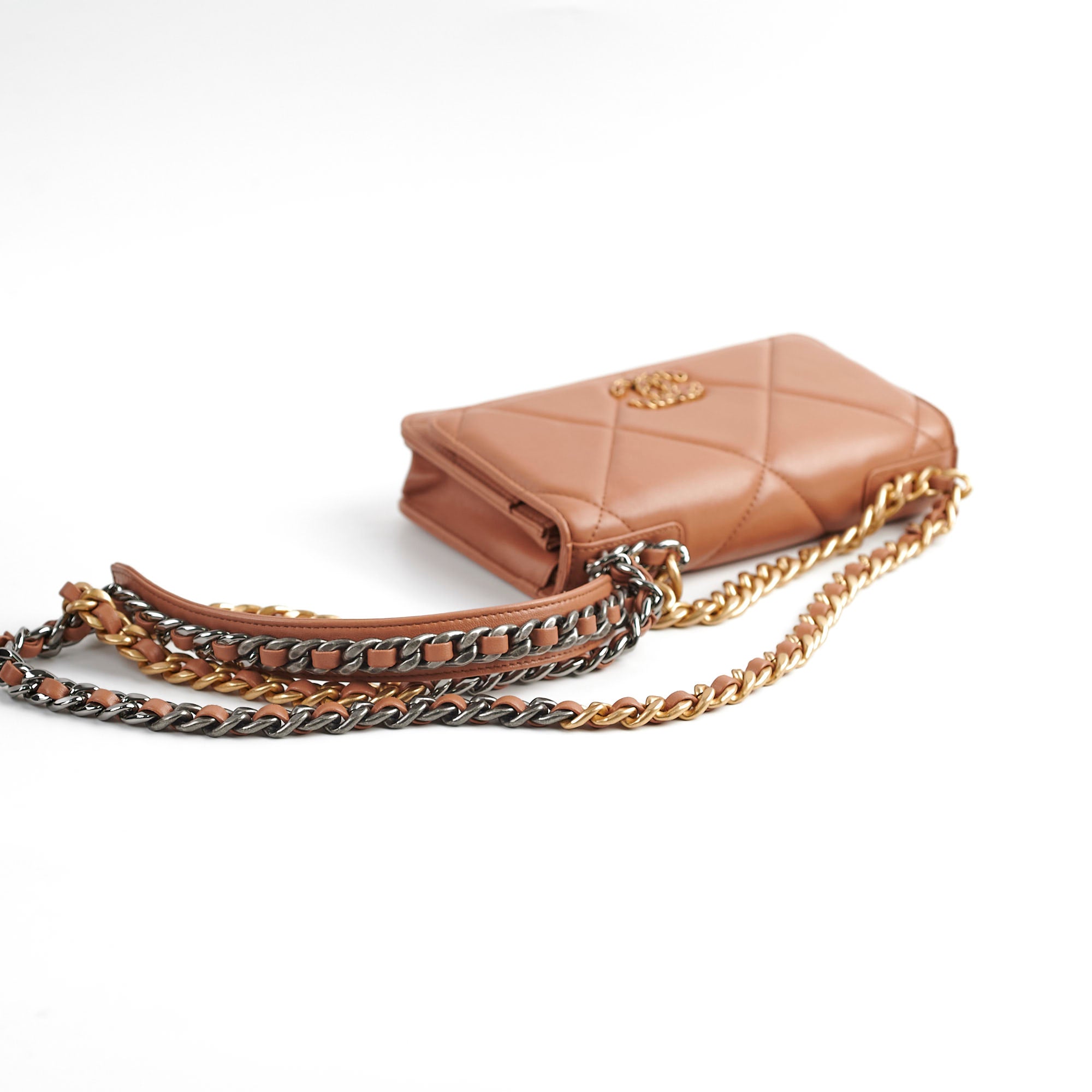 Chanel 19 Wallet On Chain WOC Bag in Caramel - Luxury Crossbody Bag for Women, Perfect for Parties, Date Nights & Everyday Use