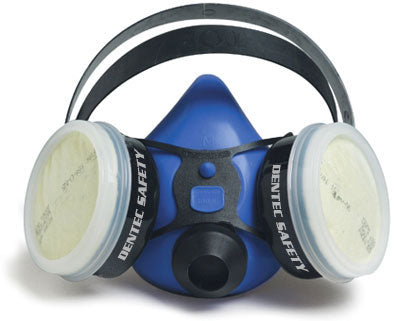 Premium Comfort Air Half Mask Respirator - 100% Silicone, Lightweight & Durable for Construction, Painting, Woodworking & DIY Projects