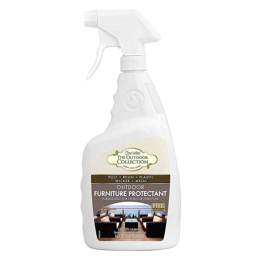 STAR BRITE Outdoor Furniture Protectant Spray - 32 oz UV Protection for Patio Chairs, Couches & Outdoor Furniture | Waterproof & Weatherproof Sealant | Perfect for Backyard, Deck & Poolside Furniture Care
