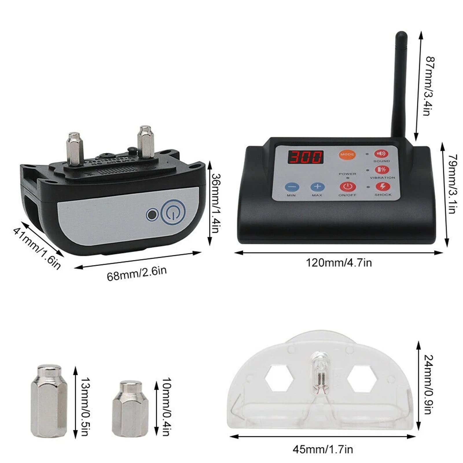 2 in 1 Wireless Dog Fence - Electric Pet Containment System with Waterproof Receiver & Reflective Stripe | Adjustable Range for Small to Large Dogs (1-3 Dogs) | Ideal for Backyards, Farms & Outdoor Training