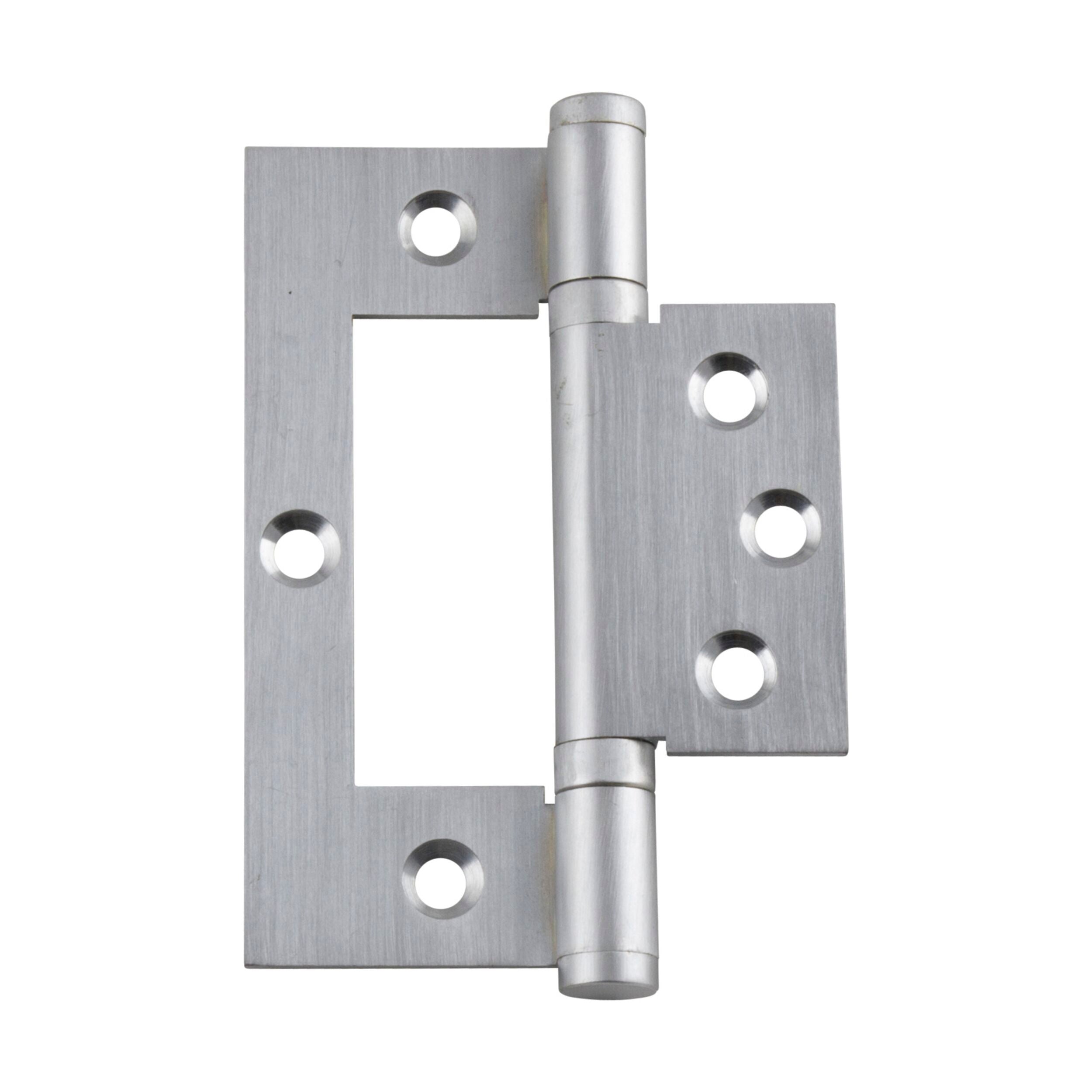 2797 Hinge Hirline Satin Chrome H100xW49mm - Premium Cabinet Door Hinges for Kitchen, Bathroom & Furniture Installation