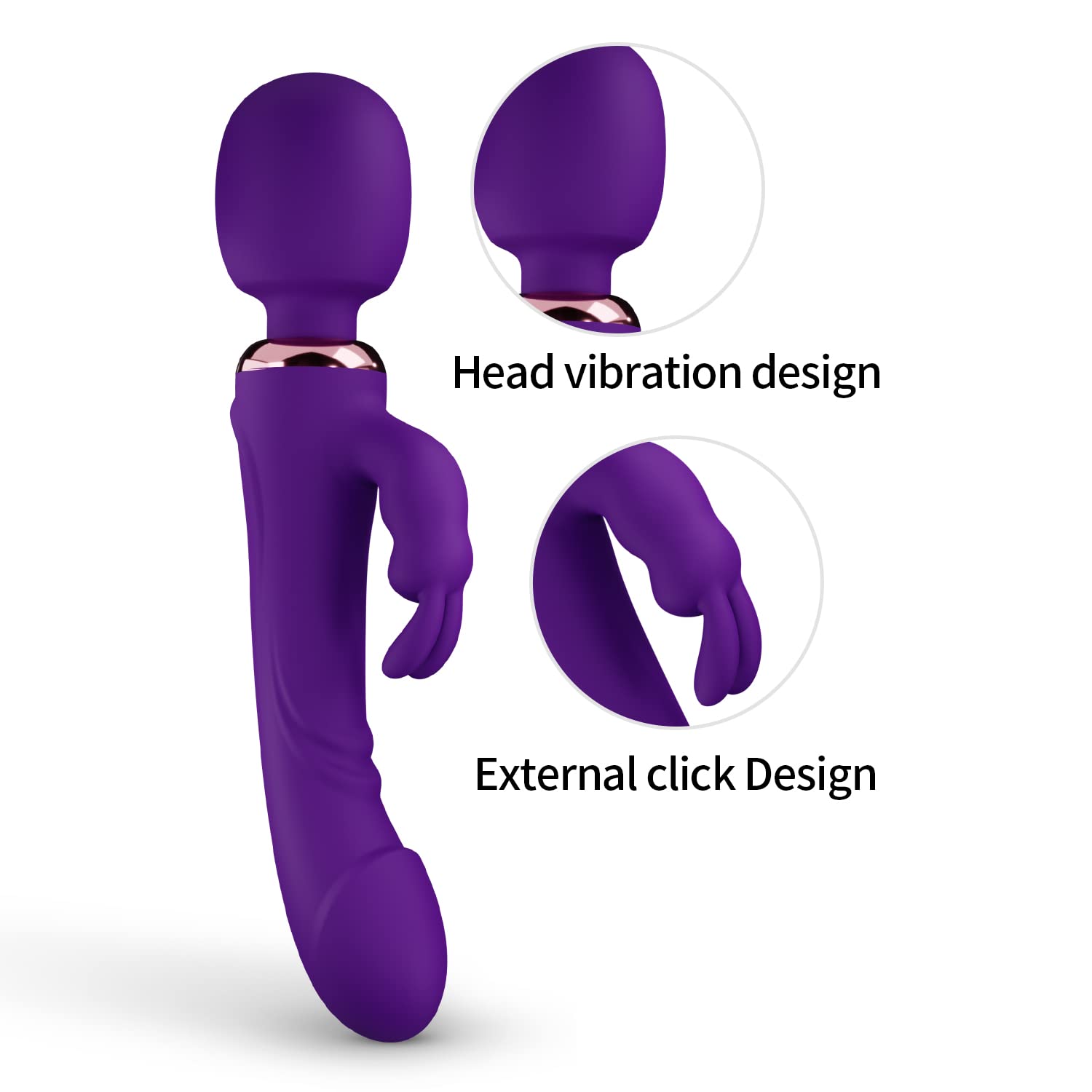 Premium Classic Vibrator for Women - Handheld High-Intensity Rechargeable Adult Toy with 10 Powerful Vibration Modes | Perfect for Solo Play, Couples & Sensual Massage | Waterproof & Discreet Design