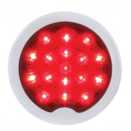United Pacific CTL3911LED Vintage Style Round Tail Light - 17 LED Flush Bezel Replacement for 1939 Chevy Passenger Car | Perfect for Classic Car Restoration & Nighttime Safety
