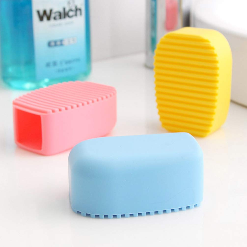 Hemoton Shoe Cleaner & Laundry Scrub Board - Silicone Washing Brush for Shoes, Clothes & Tiles | Multi-Purpose Cleaning Tool for Home, Gym & Travel Accessories